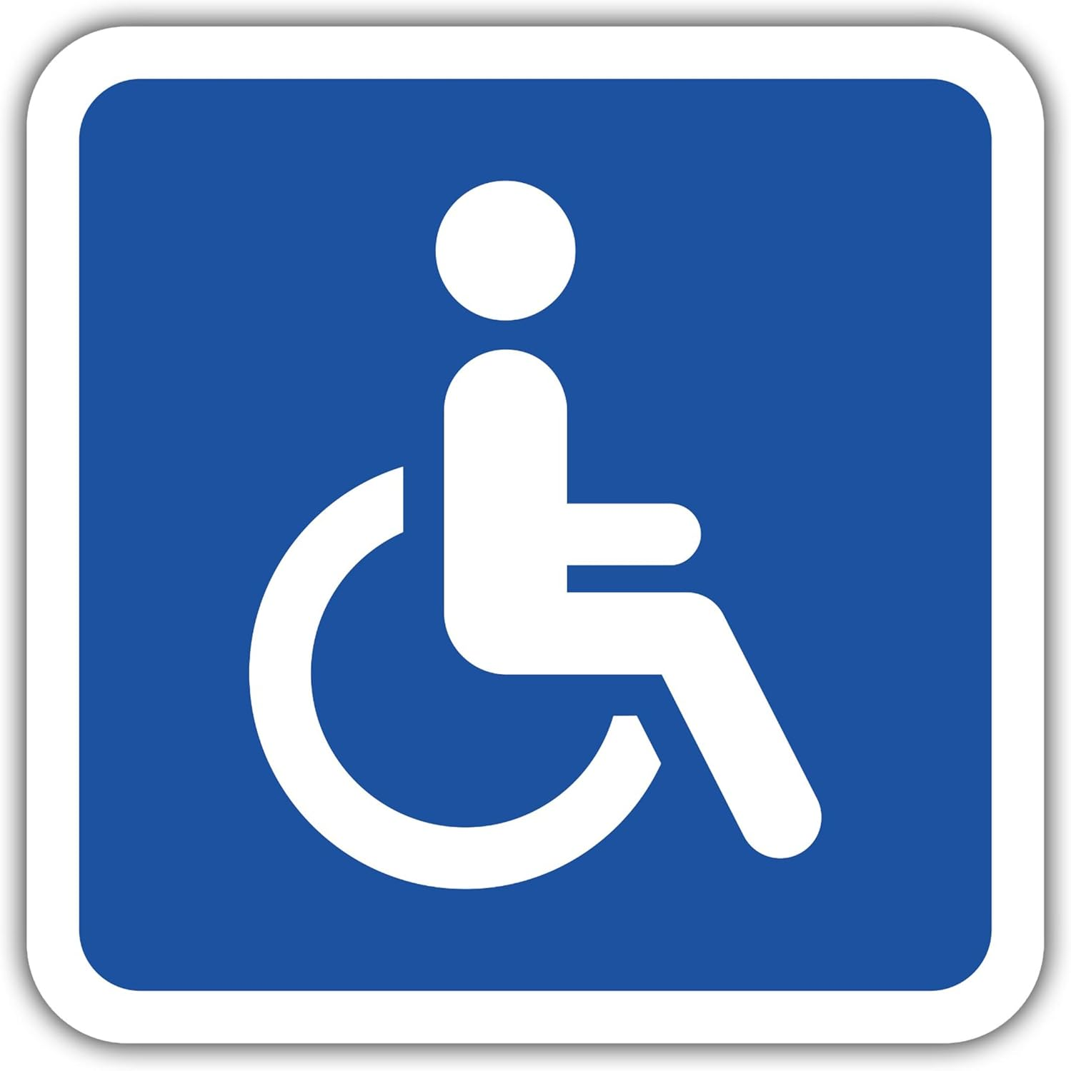 Magnetic Sign Wheelchair I Car Sign Carriage of People with Disabilities I Car Magnetic Foil I Incl. 2 Car Stickers I 4 X 4 Inch image number 5
