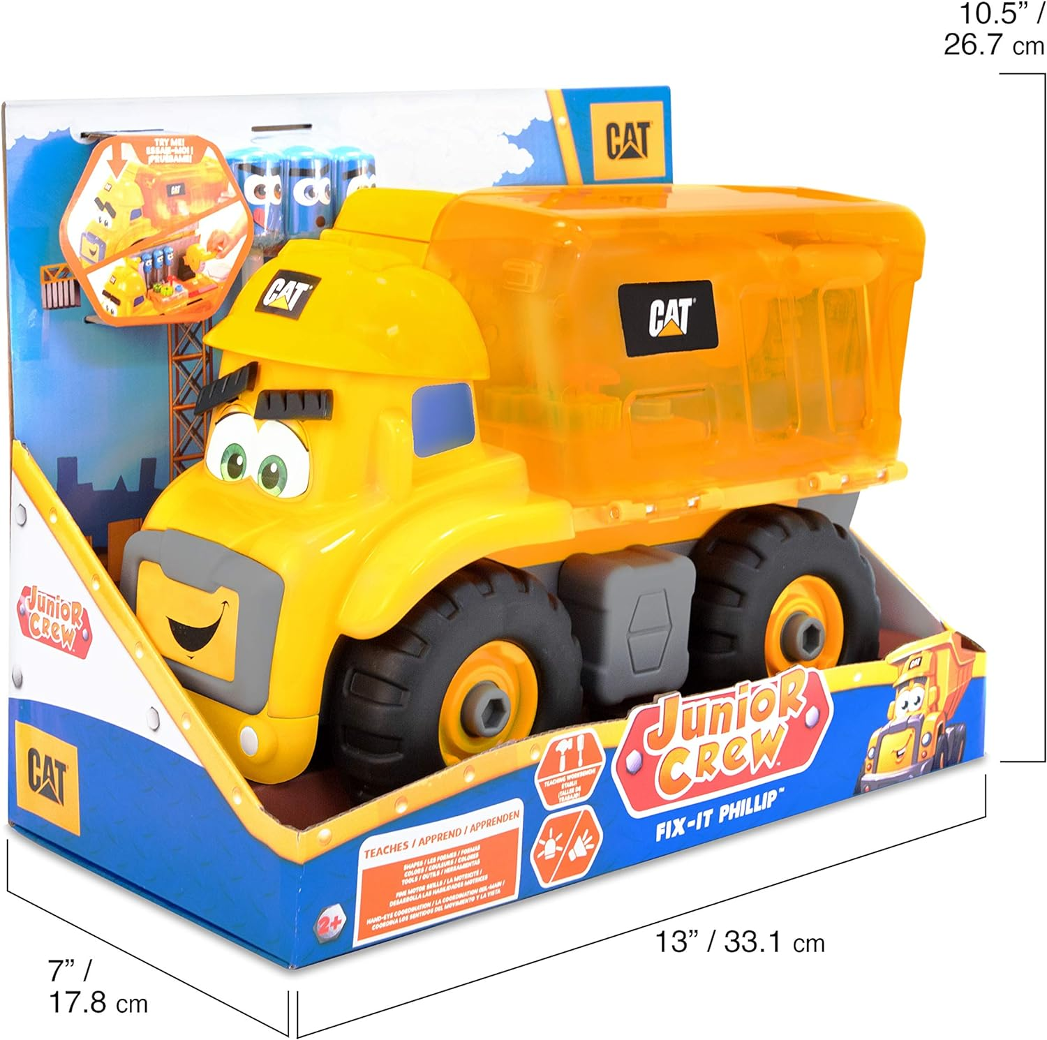 Cat Junior Crew Fix-It Phillip Truck Toy image number 3
