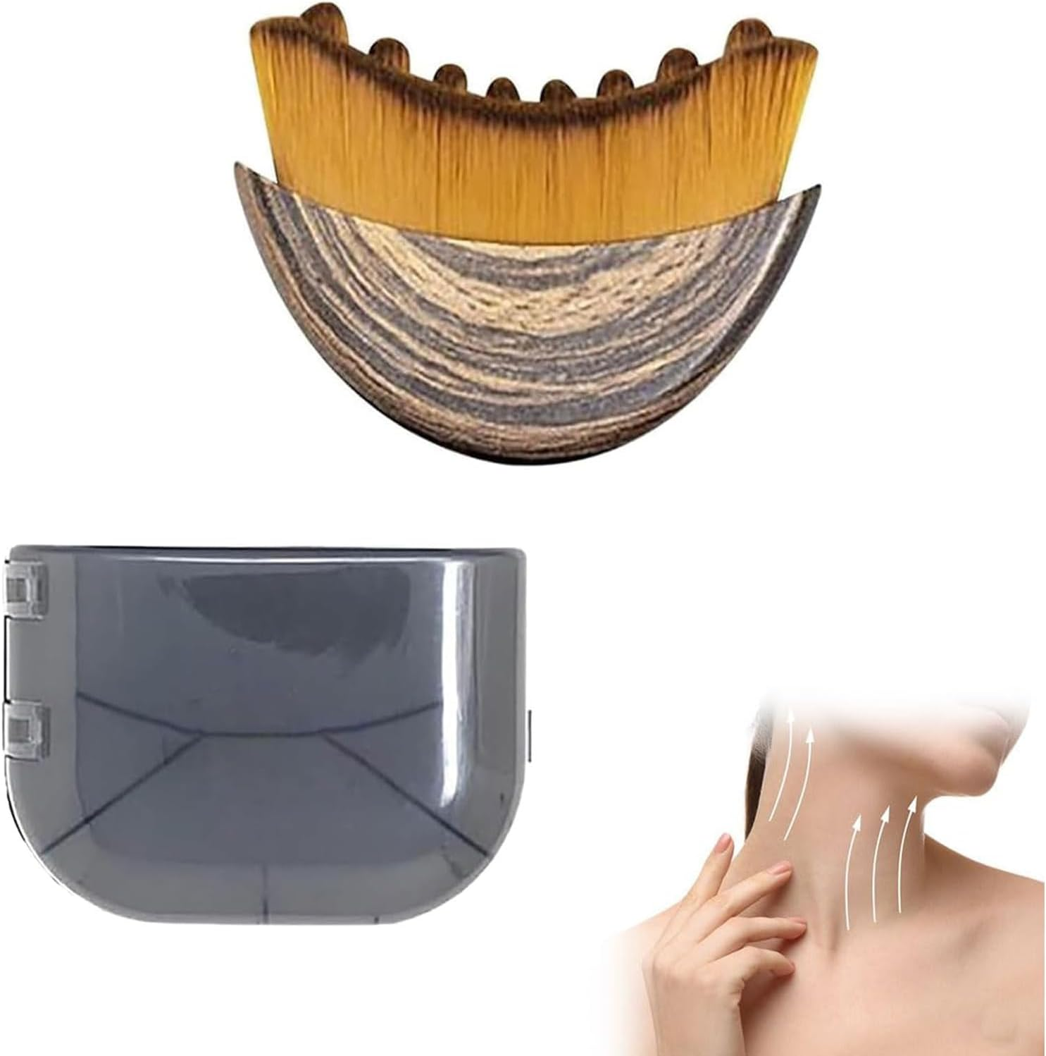 IKEEPVOX Lymphatic Contour Face Brush &ndash; Face Massager for Lymphatic Drainage & Contouring | Ergonomic Design for Precise Fit, Puffiness Relief & Fatigue Recovery (Bring Storage Case)​ image number 5