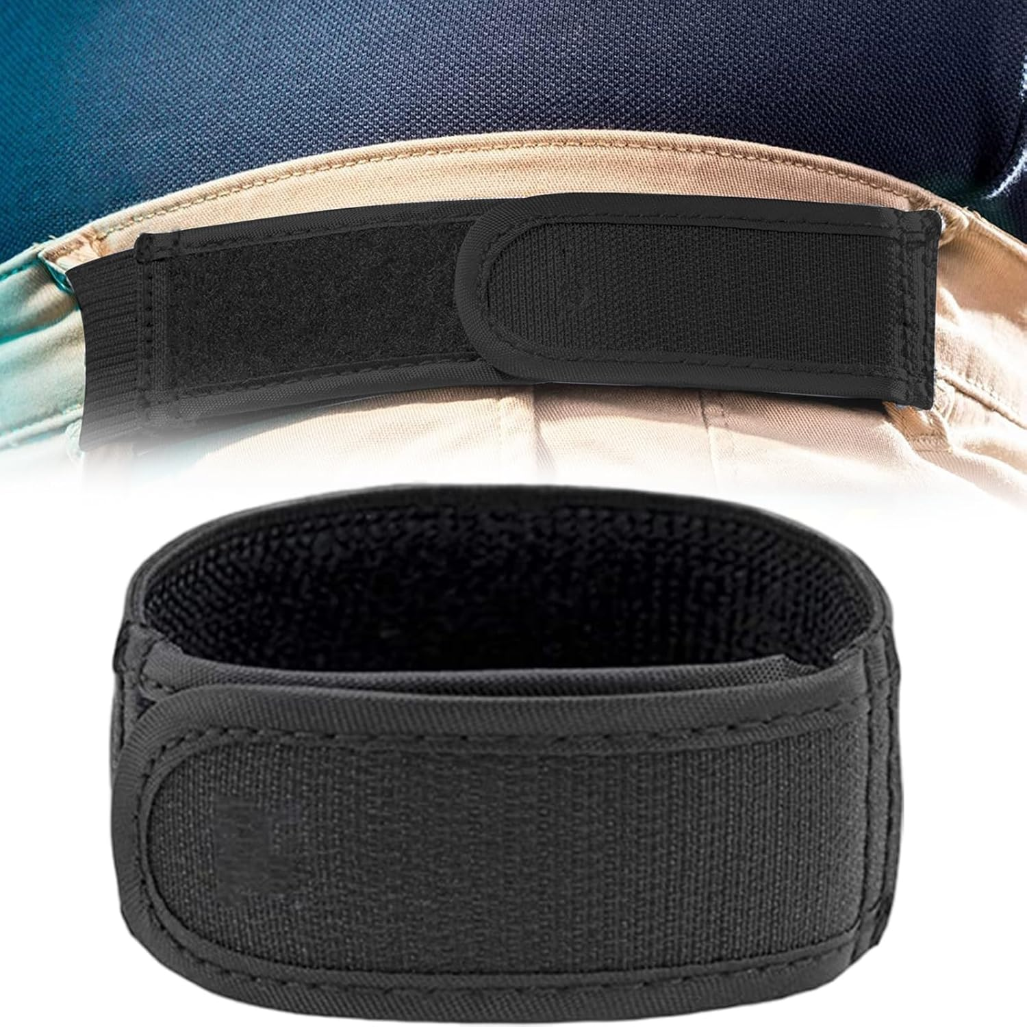 No Buckle Belt, No Buckle Belts for Men, Adjustable Replacement Quick Release Comfortable Tightener for Uniform Travel Jeans Driving Casual157/200) image number 6