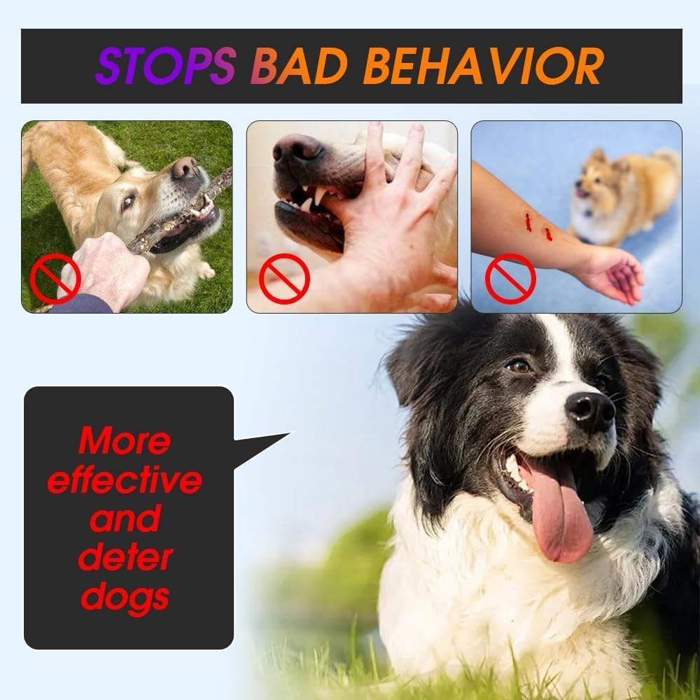 Ultrasonic Dog Repeller, 2024 Upgrade anti Barking Devices Super Ultrasonic Dog Chaser Dog Bark Deterrent Device Bark Box Sonic Barking Deterrent Devices for Indoor Outdoor Use (2 PCS) image number 2