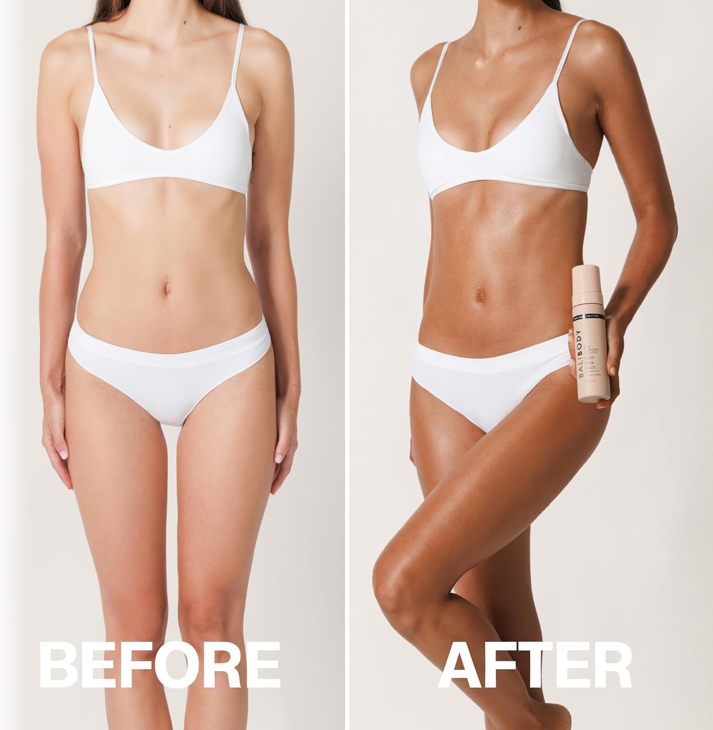 BALI BODY Self-Tanning Mousse - Ultra Dark, Natural Bronzed Shade, Streak-Free Green Based Tinted Self-Tanner, Vegan & Cruelty-Free (200 Ml/6.7 Fl Oz) - Dark image number 6