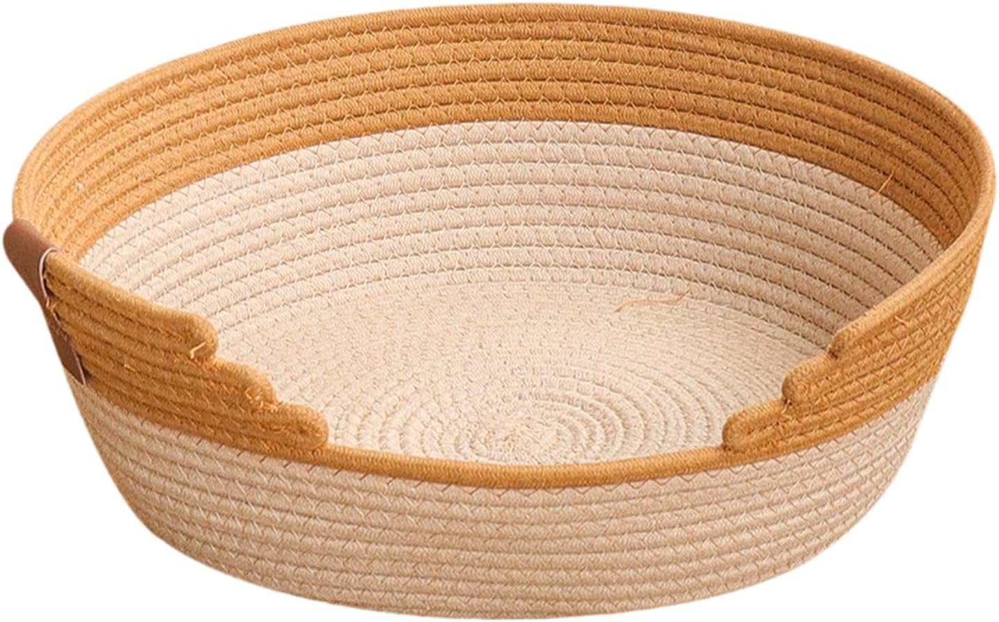 Stgfyxgs Cotton Rope Woven Cat Bed Basket, Cat Scratching Board, Resting Nest, All, Pet Supplies, Dog Bed for Domestic Dogs, XL image number 6