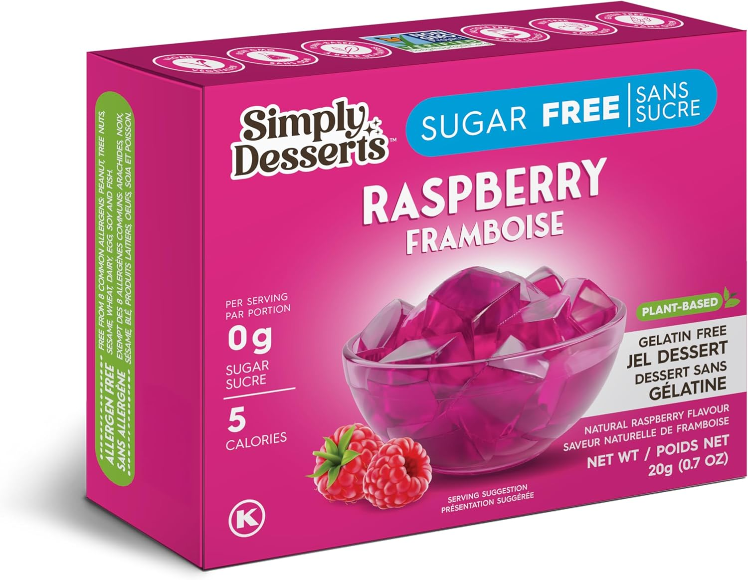 Simply Delish Raspberry Jel Dessert, 20 G image number 1