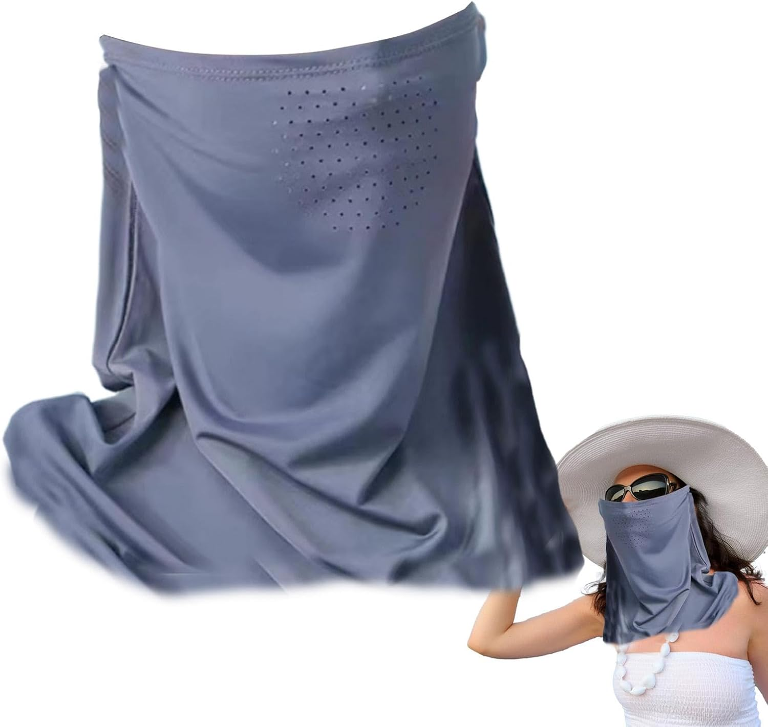 Face Cover for Sun Protection - Breathable Sun Protection Cover,Outdoor Supplies, Sunscreen Covering Shield for Women and Girls