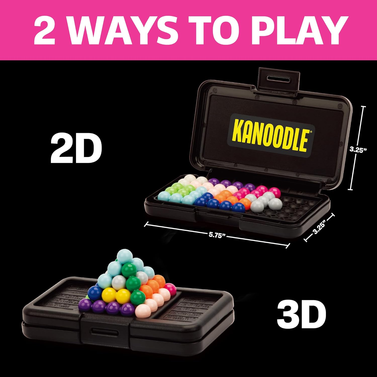 Educational Insights Kanoodle Brain Twisting 3-D Puzzle Game: Teens & Adults, Featuring 200 Challenges, Ages 7+ image number 1
