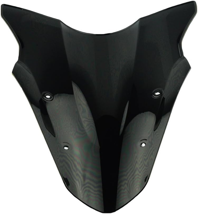 Windshield Screen Panel Cowl Fairing Windshield Windscreen Double Bubble for Kawasaki Ninja 650 ER-6F EX650 ABS ER6F EX650F 2012-2016 2013 2014 2015 (Black) - Clear image number 4