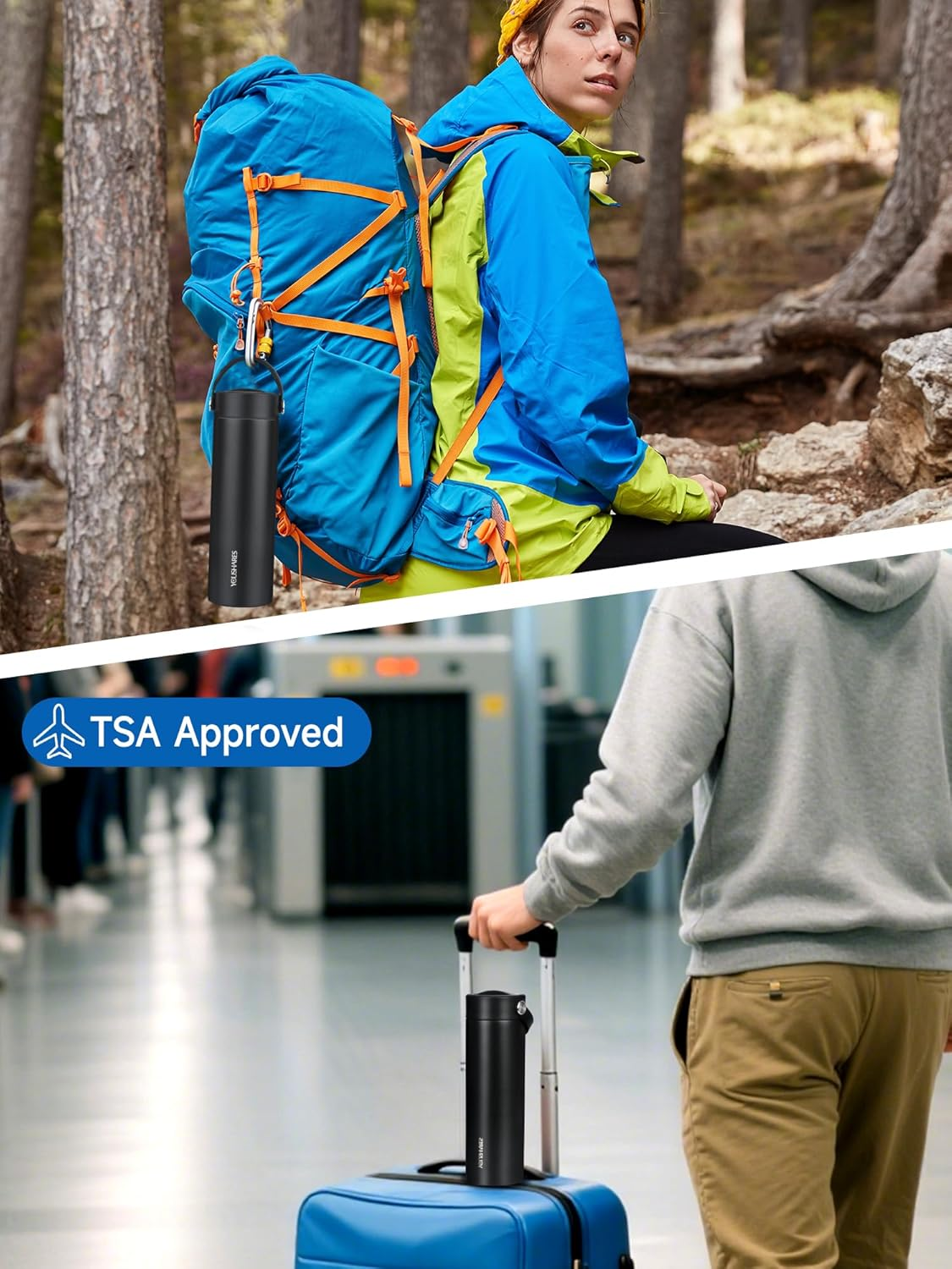 YOUSHARES 1-5 Pens Insulin Cooler Travel Case Medication Cooler for Travel TSA Approved Insulated Medicine Travel Case, 48H Diabetes Travel Case with Ice Pack for Long Trip and Daily (Black) image number 6