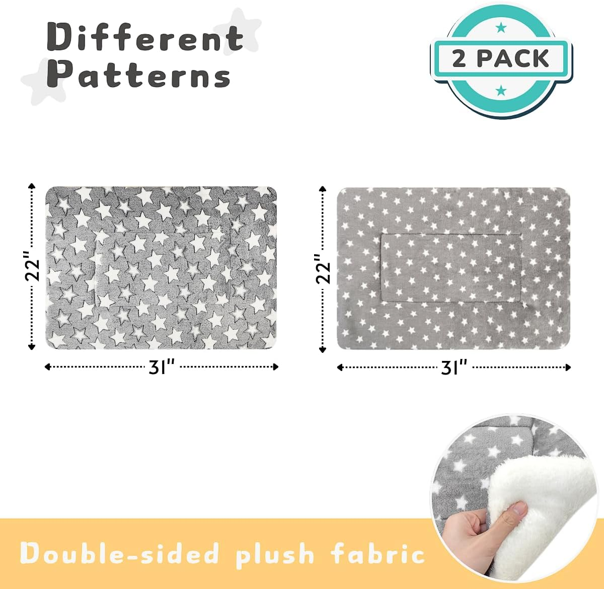 2 Pack Cat Blanket for Indoor Cats Ultra Soft and Warm Calming Cat Bed Fleece Pet Mat for Anxiety and Stress Washable Kitten Blanket image number 2