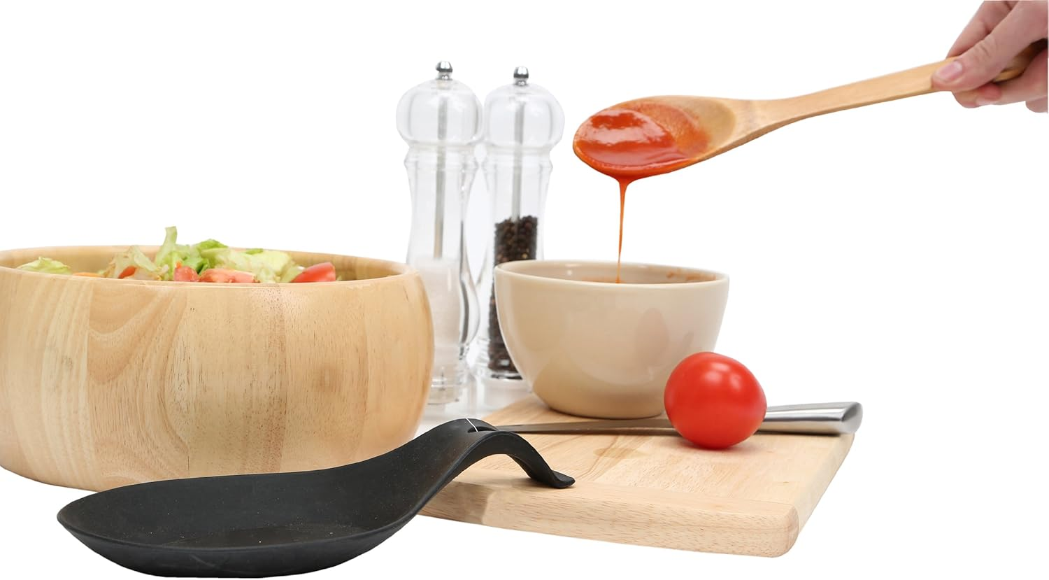 Unknown Zing Spoon Rest, Black Silicone - Red image number 6