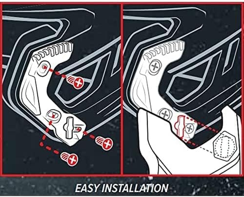 Rawlings | MACH Adjust Face Guard | Adjustable Extension Piece | Fits Mach Series Helmets | Gloss| LHB & RHB Options image number 3
