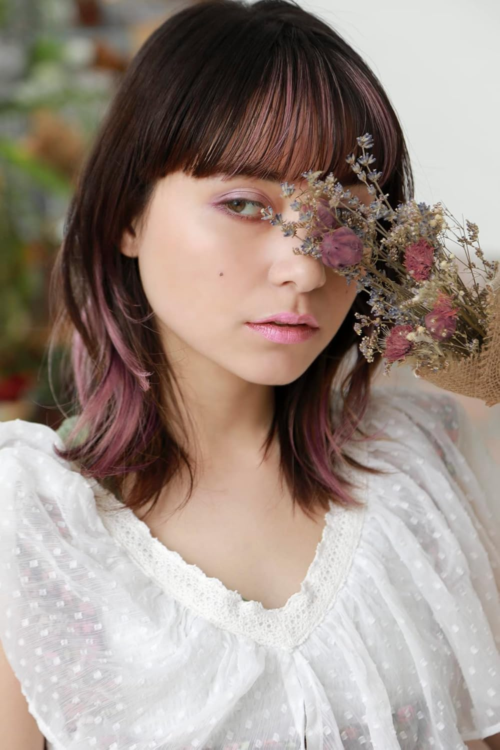 Priscilla IX-01-BK-CTDP Mecha Easy Inner Extension, Heat Resistant Black X Dark Plum image number 5