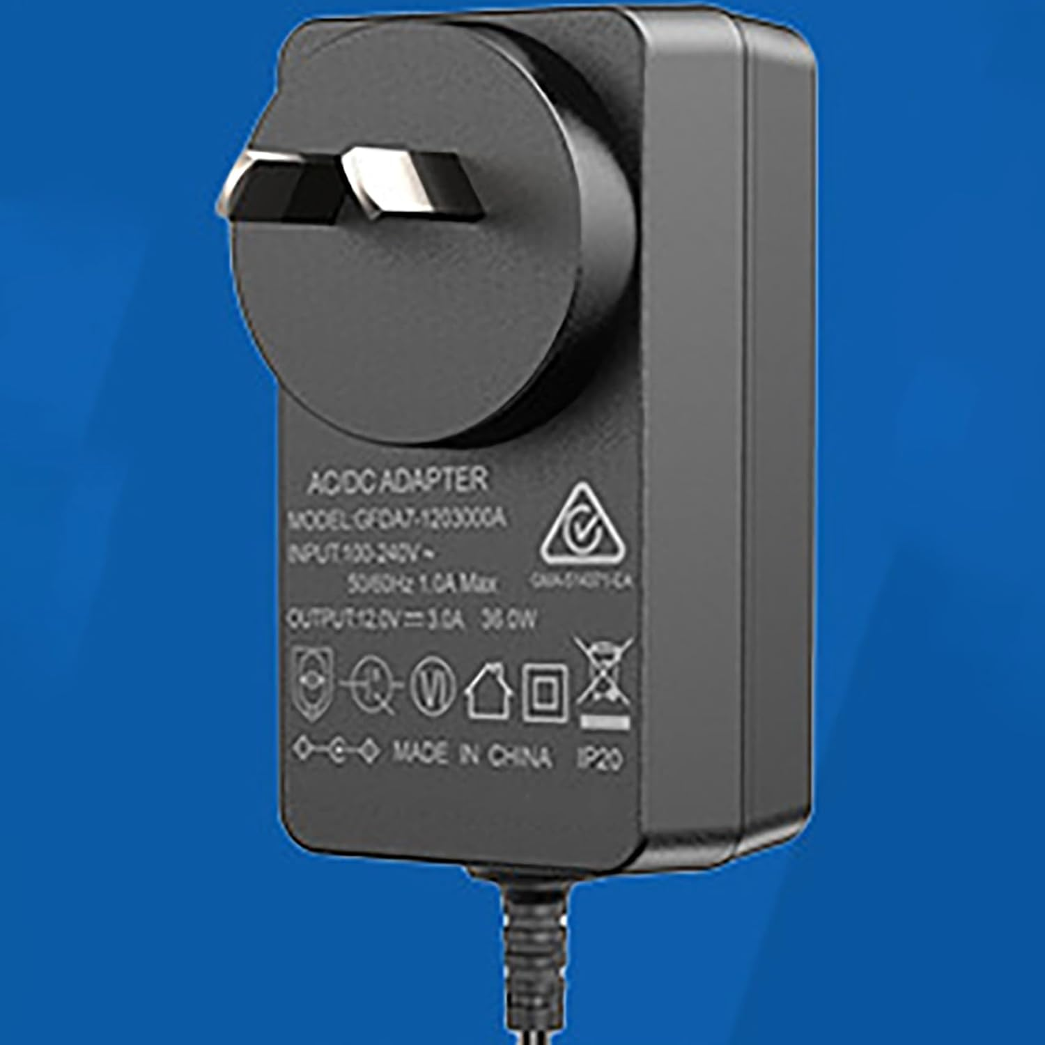 Tunghey 12V 1A AC/DC Power Supply, 100-240V AC to DC Power Adapter, 12W 12V 1 Amp Wall Adapter, 12 Volts 1000Ma Regulated Switching Power Converter, with 5.5X2.5Mm DC Plug image number 1