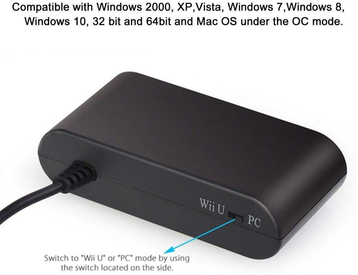 OSTENT 4 Port Controller Adapter Convertor for Nintendo Gamecube NGC to Wii U/Switch/Pc Terminal image number 2