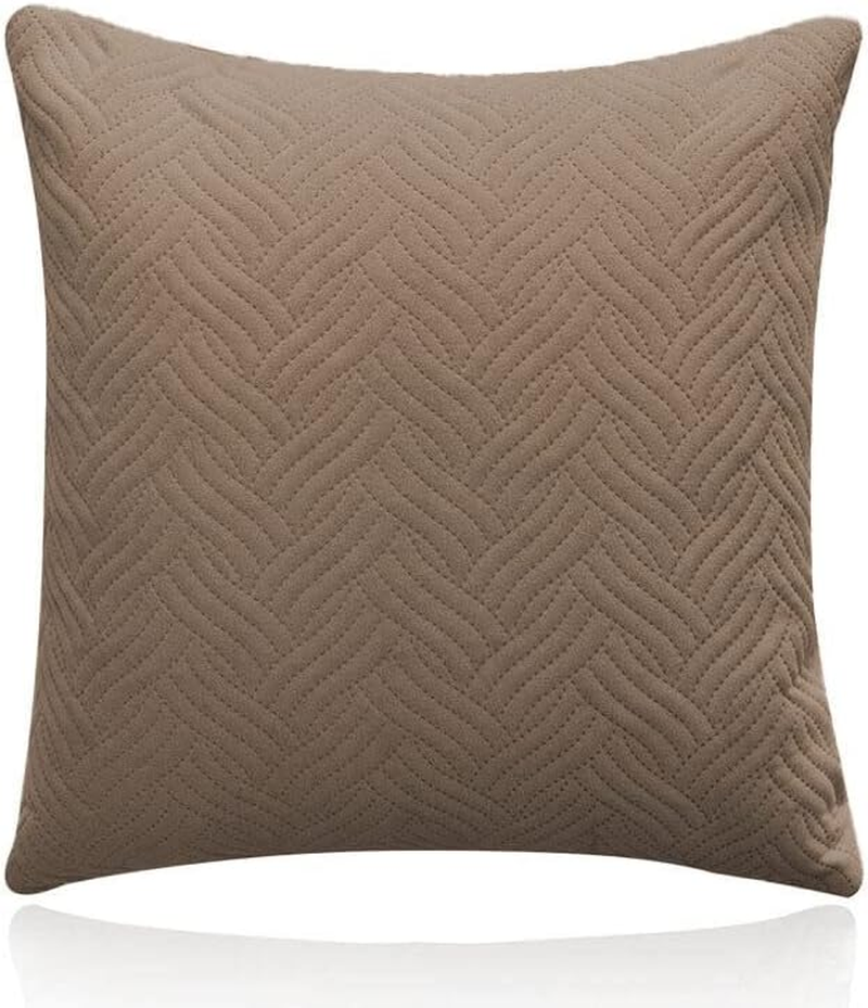 AIMALL 1PC Modern Decorative Velvet Cushion Cover, Soft and Elegant, Hidden Zipper, 45X45Cm