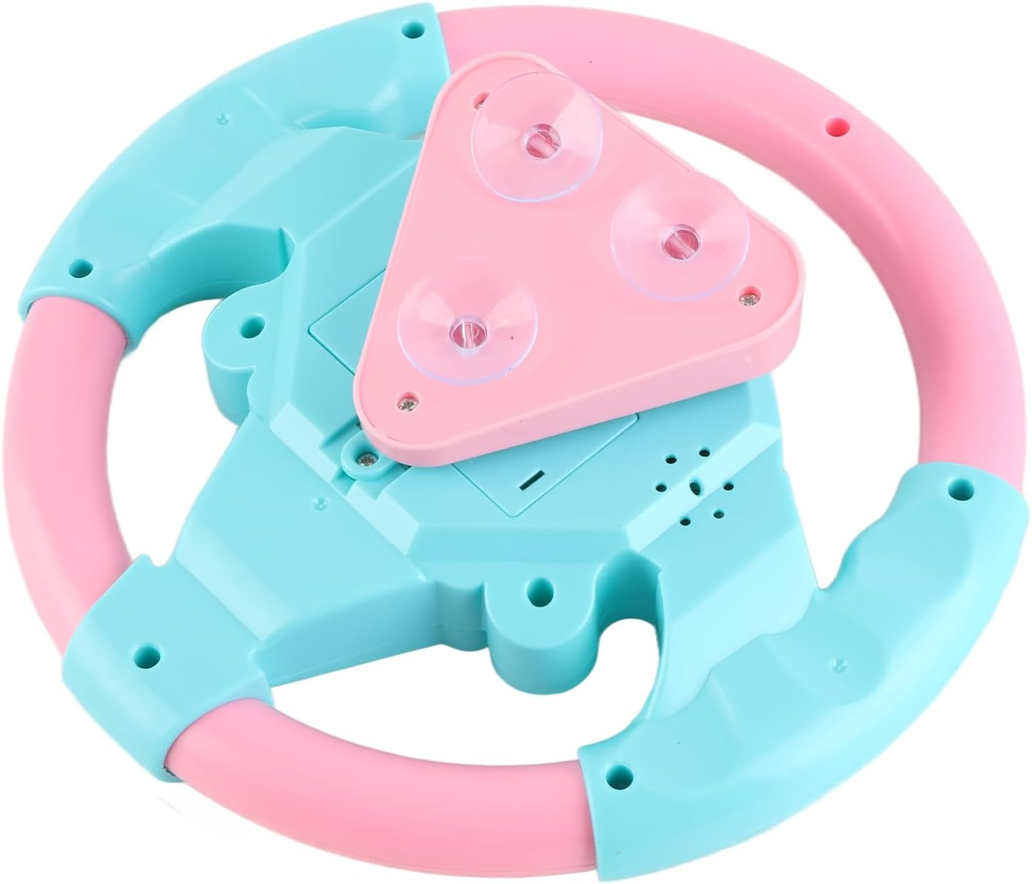 Jiawu Music Children'S Steering Wheel Toy for Hours of Play, Features Imitation Appearance, Enhances Motor Skills, Fits for Curious Kids to (Pink Blue)