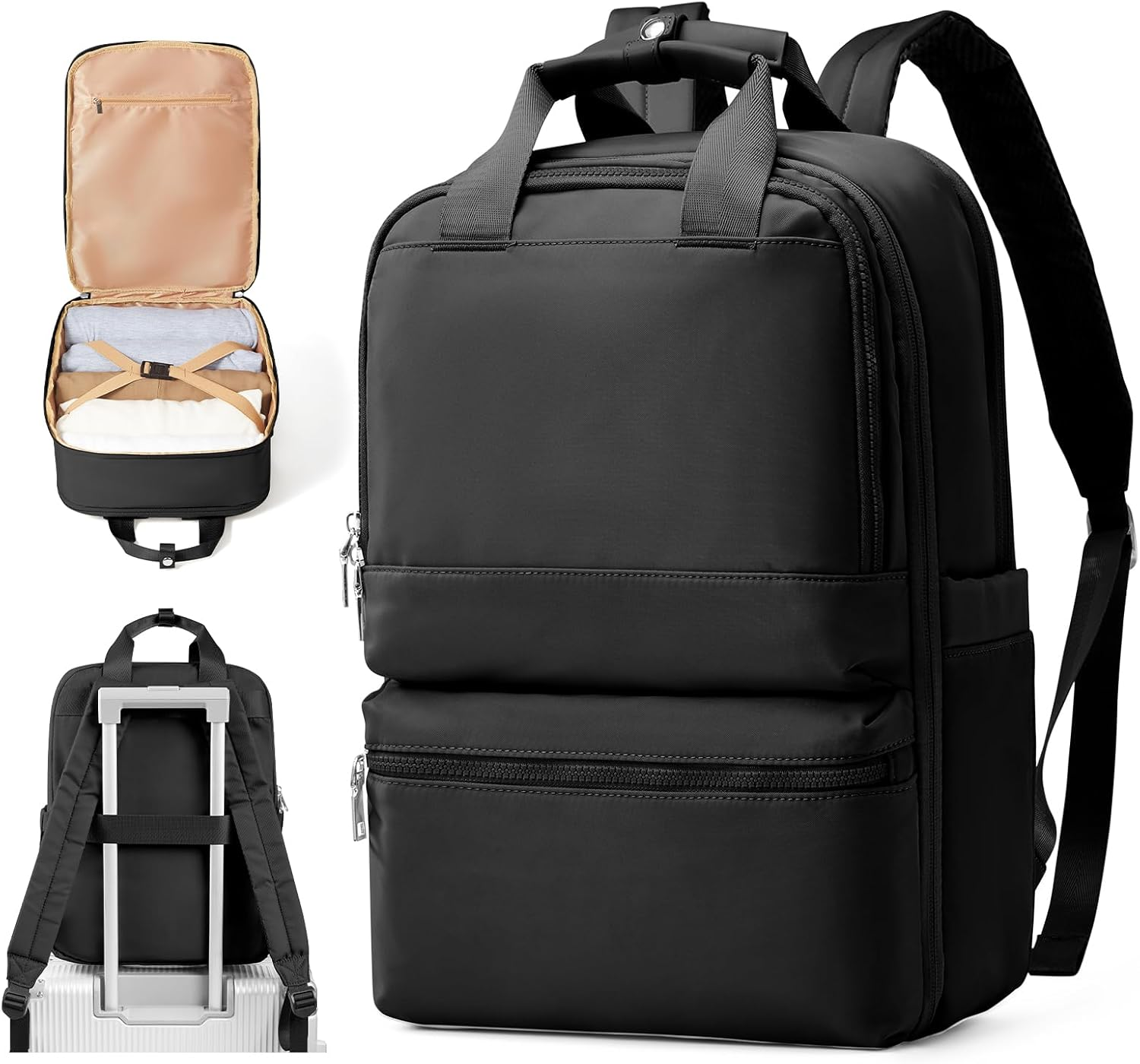 Pakembl Large Travel Backpack for Women Laptop Backpack Men Carry on Backpack Portable Computer Backpacks anti Theft Backpack Casual Daypack Fit 14 Inch Laptop