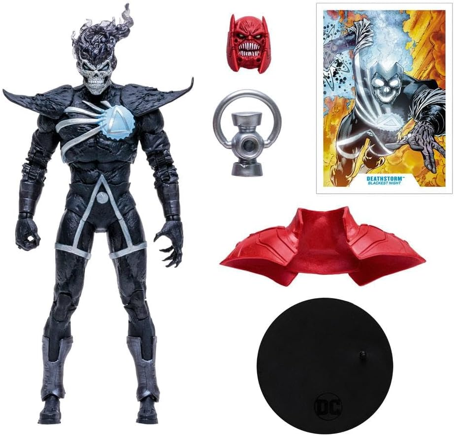 Mcfarlane DC Build a Figure Wave 8 Blackest Night Action Figure, Deathstorm, 7 Inch image number 1