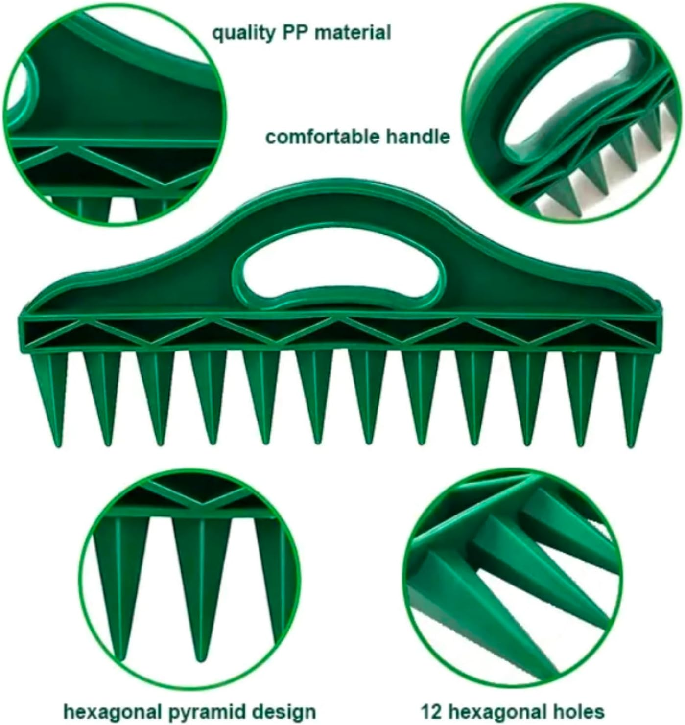 Garden Seed Planting Tool Set, 8-Piece Kit with Seed Spreader and Planting Accessories, Green image number 1