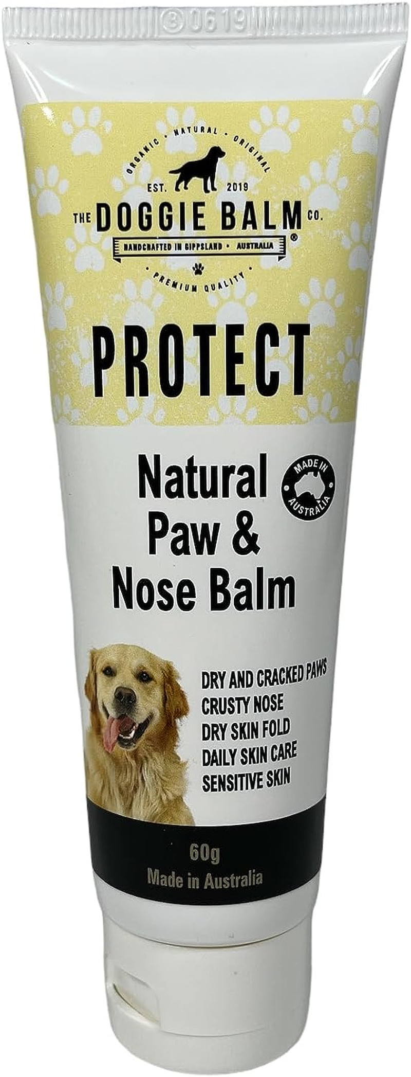 The Doggiebalm Co. Paw & Nose Balm, 60G - Dog Nose, Elbow & Paw Balm - All Natural Pet Skin Care to Nourishes, Hydrate & Repair - Dog Skin Treatment for Sensitive Skin image number 6