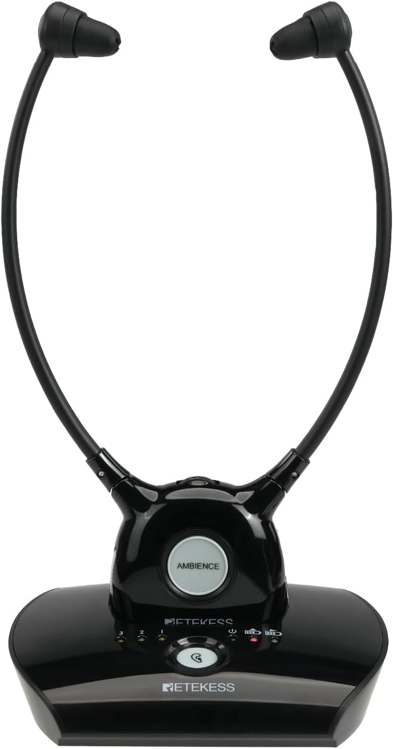 Retekess TA008 Wireless Headphones for TV, Digital Headset System, TV Ears with Sound Amplifier,For Hard of Hearing Seniors,Two Battery for Long Time TV Watching,100Ft Long Range, Support Most Tvs image number 4