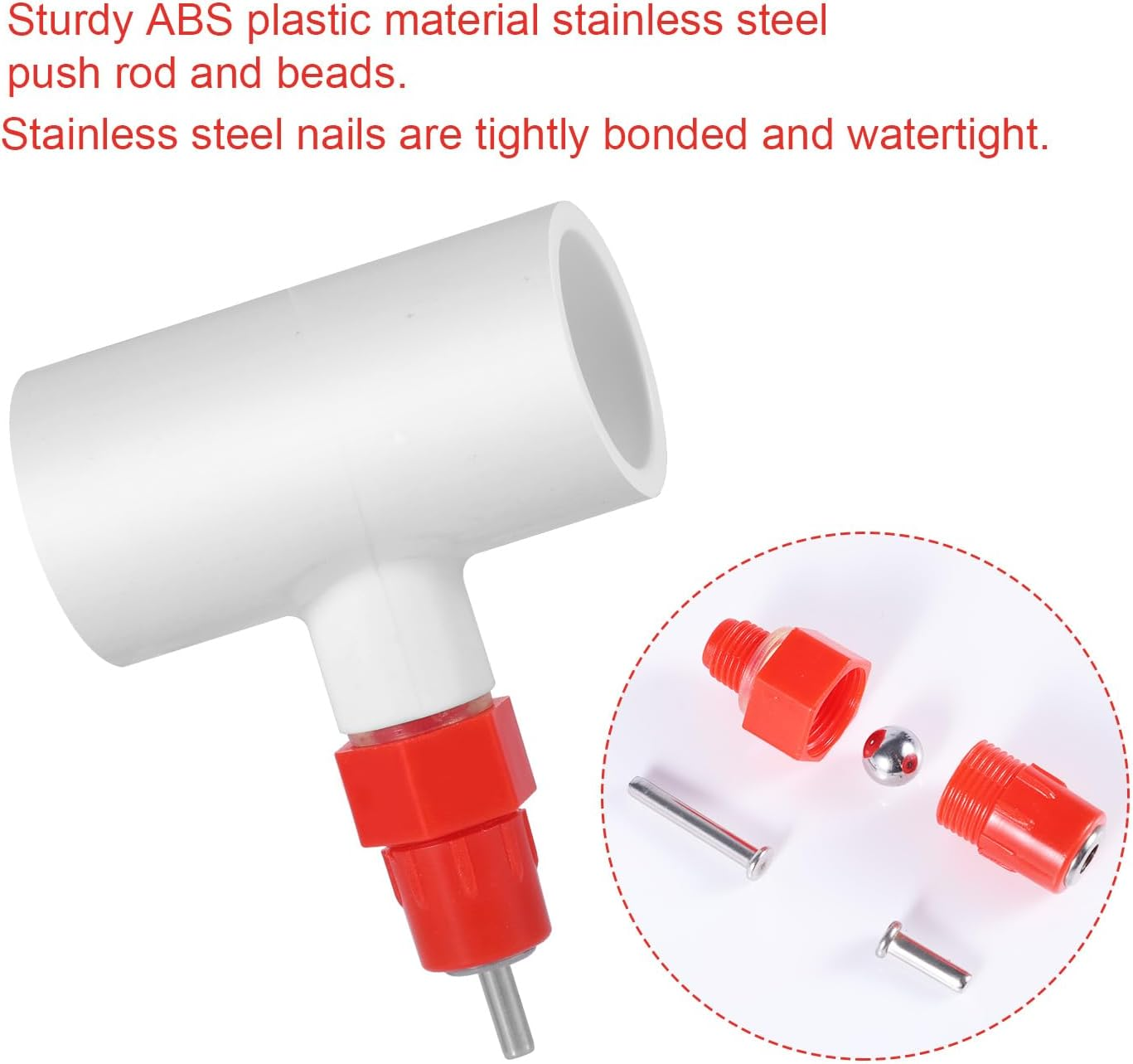 10Pcs Chicken Waterer Nipples, Automatic Chicken Waterer Nipples Poultry Water Nipples Horizontal Chicken Water Nipples Practical Accessories image number 1