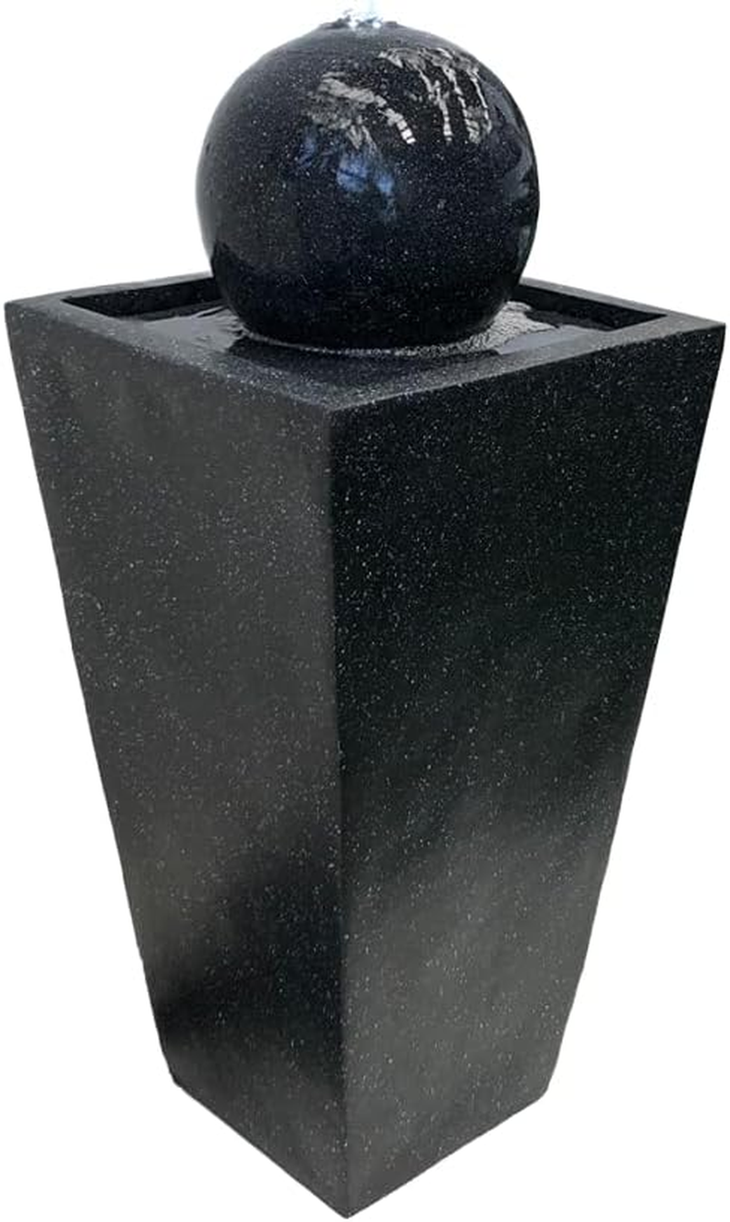 Ball and Column Solar Water Feature Water Fountain image number 4