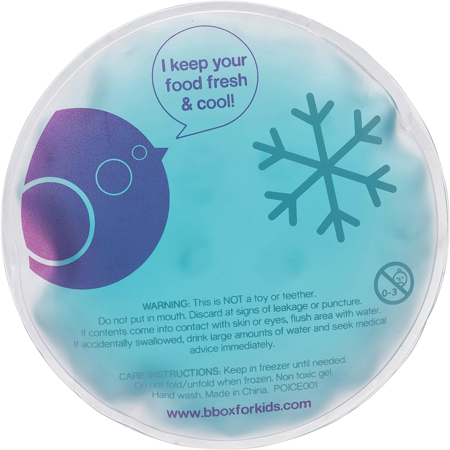 B.Box Gel Cooler, Twin Pack - Silicone Pouch or Bag - 13Cm X 13Cm X 1Cm - Insulated - Dishwasher Safe - Freezer Safe - Basic - Food Container image number 2