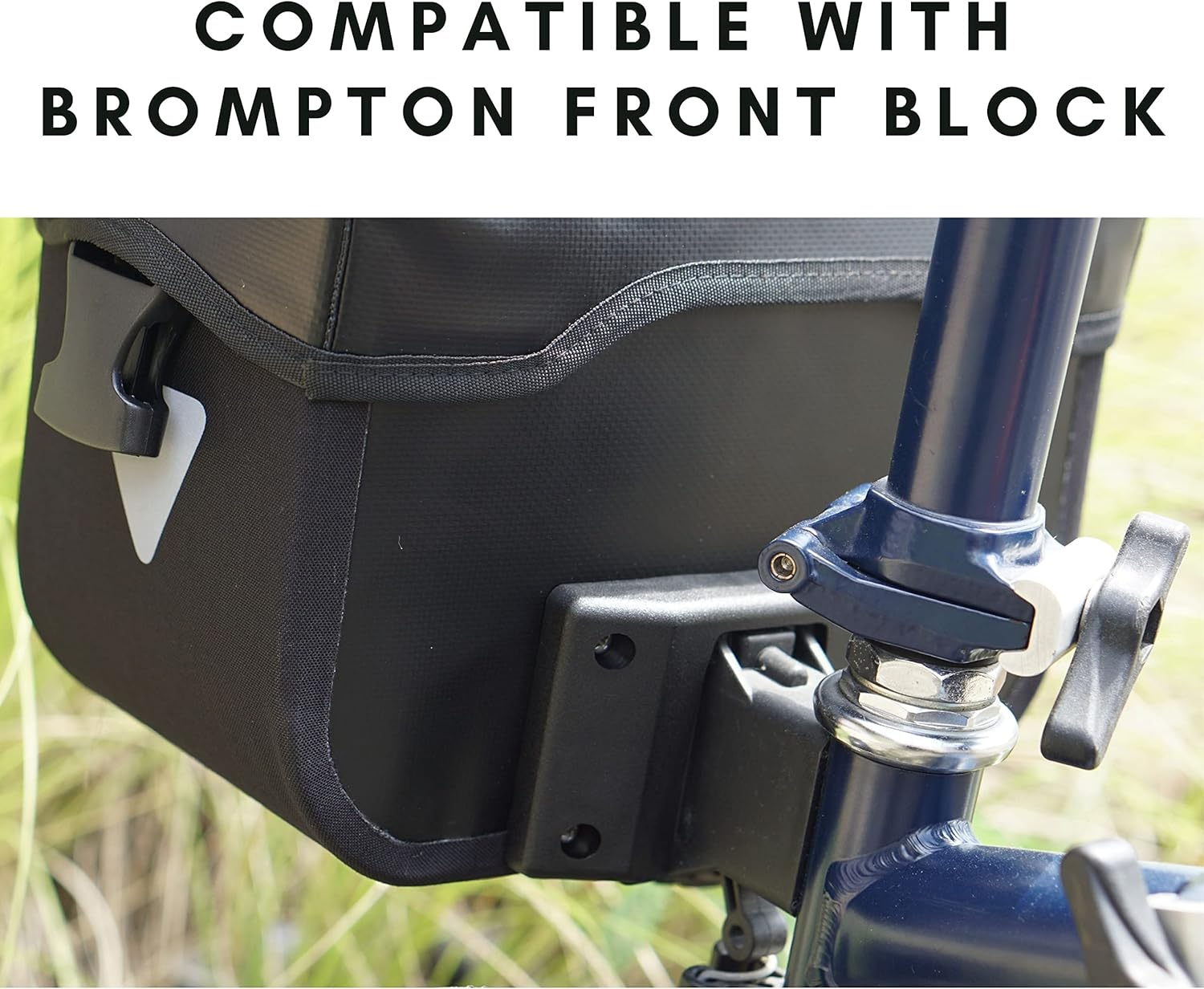 Vincita Bag Adapter for Brompton Bike Hardware Kit - Compatible with Brompton Front Carrier Block - Bolts and Nuts Included - Bicycle Accessories - Convert Any Bag to Fit Your Brompton Bike