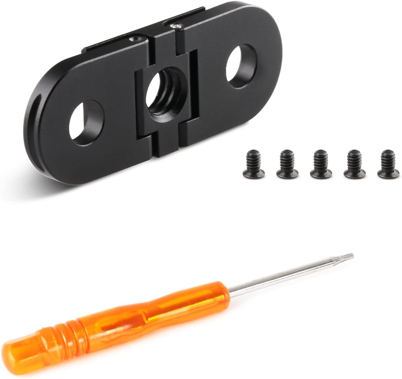 HSU Replacement Folding Fingers Compatible with Gopro Hero 12/11/10/9/8 Black Max, Replacement Adapter Mount with 1/4 Tripod Connector Port for Housing Handle Monopod Mount image number 2