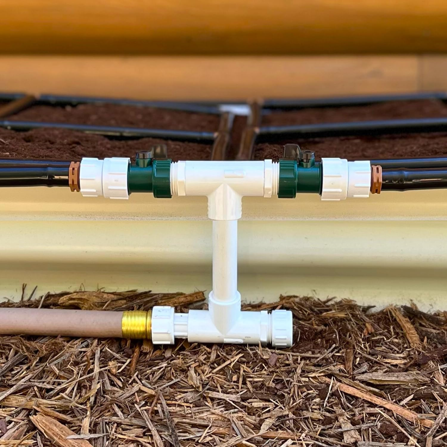 Garden Grid Connection Manifold | 6In Tall | Link All of Your Garden Grids so They Can Water Together | Adjust the Water Output of Each Individually | Perfect for 6" Tall Raised Beds image number 6