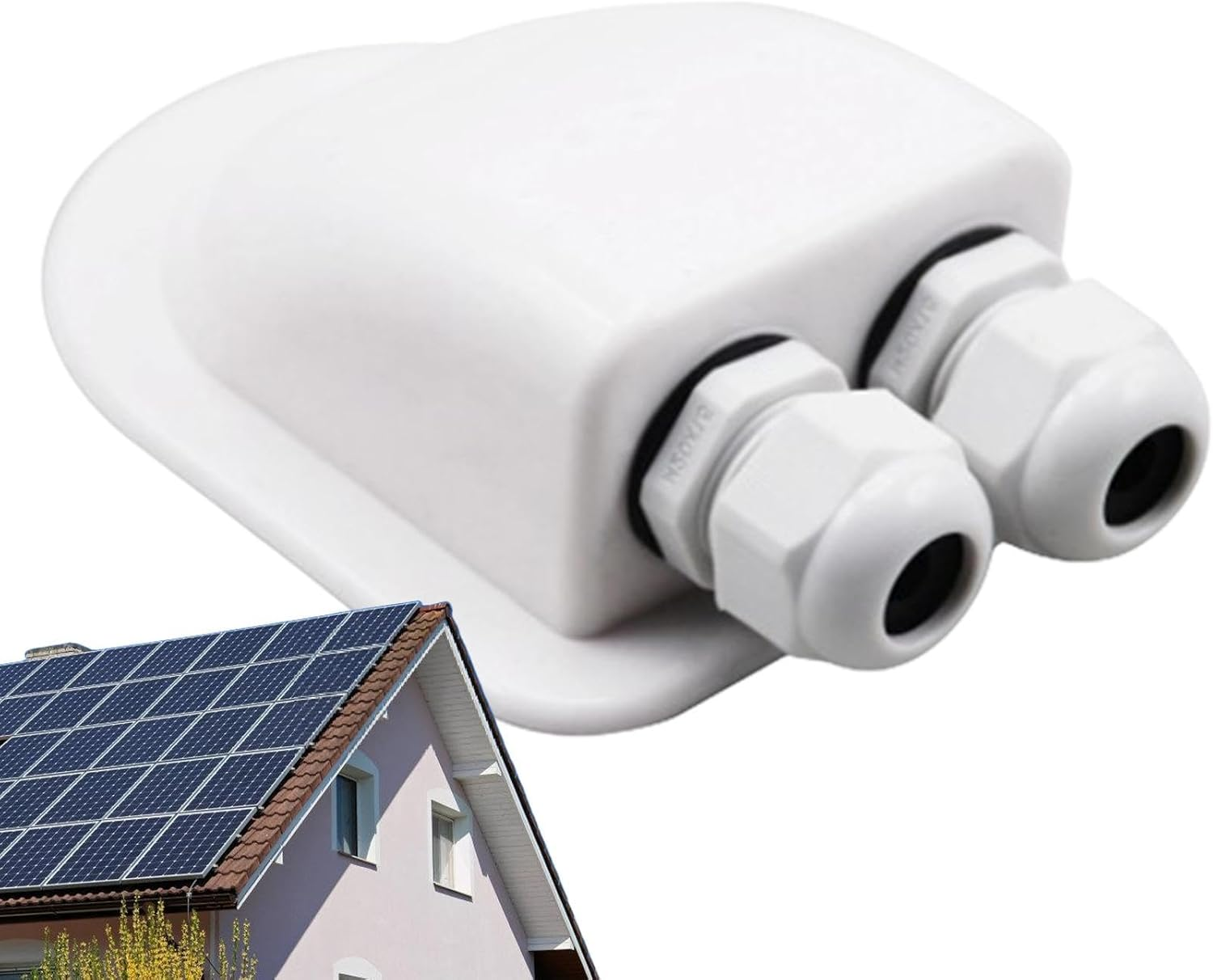 Solar Project Wire Box | Solar Panel Wire Box Double Entry,Multi-Function Cable Connector Engineered Wire Routing Solutions for Sheds, Yachts, Machine Room