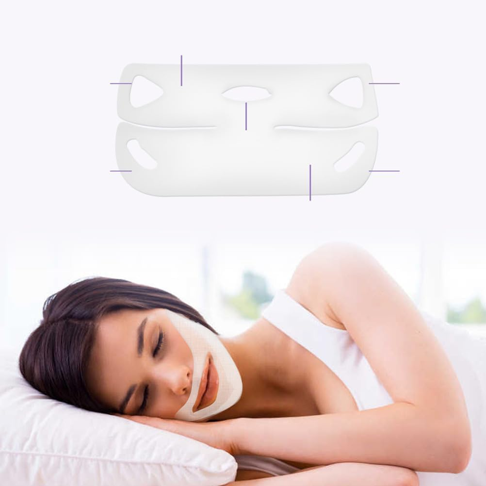 Minkissy V Line Facelift Mask | 12Pcs Double Chin Reducer Ear-Hanging Face Mask for Slimming, Tightening & Anti-Aging | Ideal for Home Spa, Travel, Parties | Perfect for Women Aged 25-50 image number 2