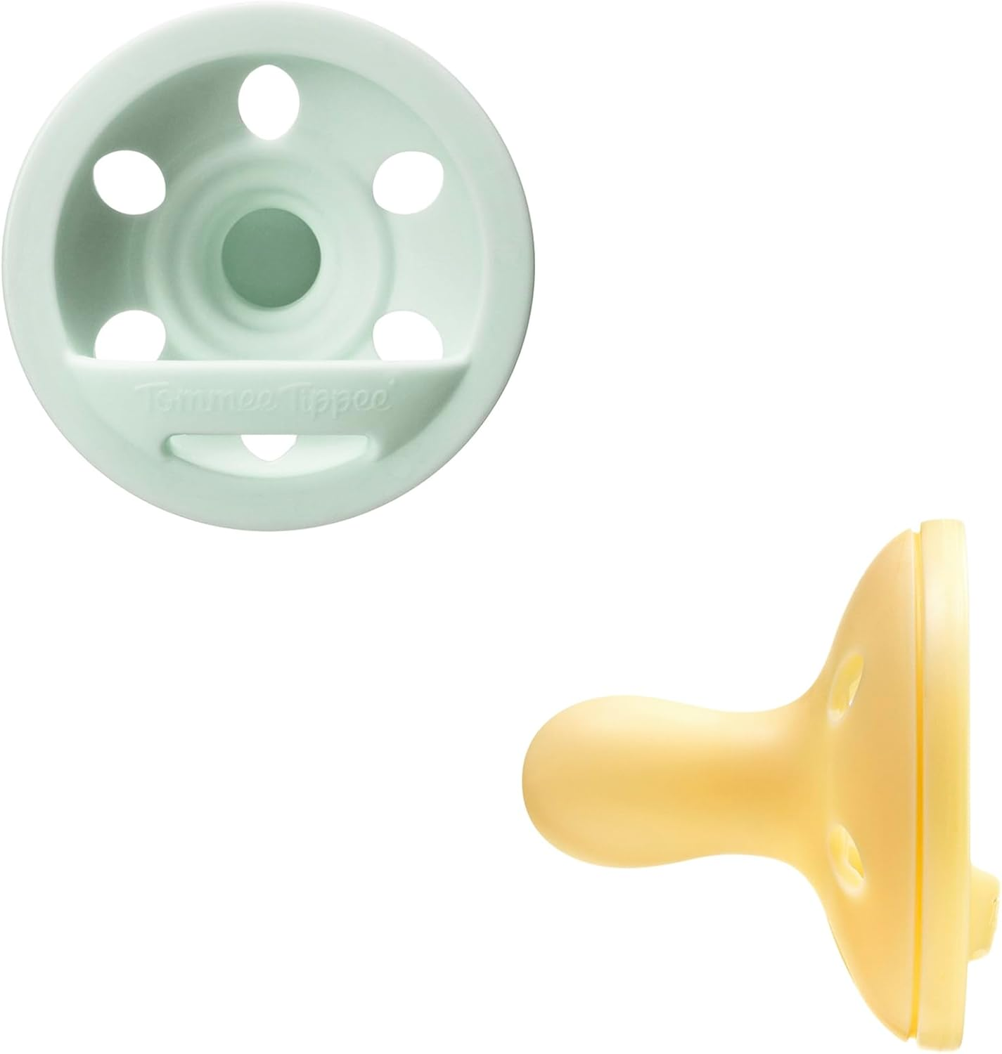 Tommee Tippee Breast-Like Soother, Lightweight, One-Piece Silicone Design, Symmetrical Teat, 0-6M, 2 Pack image number 3