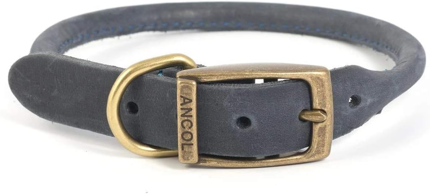 Ancol Timberwolf round Leather Collar