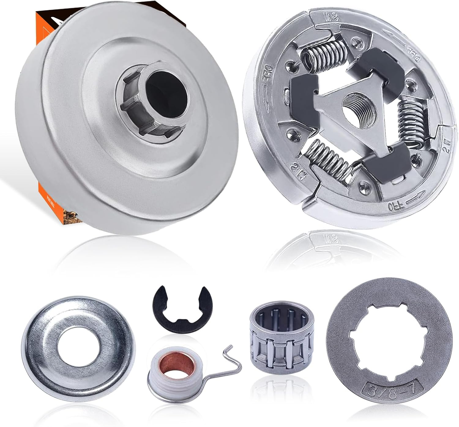 Mtanlo 3/8" Rim Sprocket Clutch Cover Bearing Kit for Stihl MS311 MS391 MS311C MS391C MS340 MS360 029 MS290 039 MS390 034 036 MS340C MS360C Chainsaw image number 1