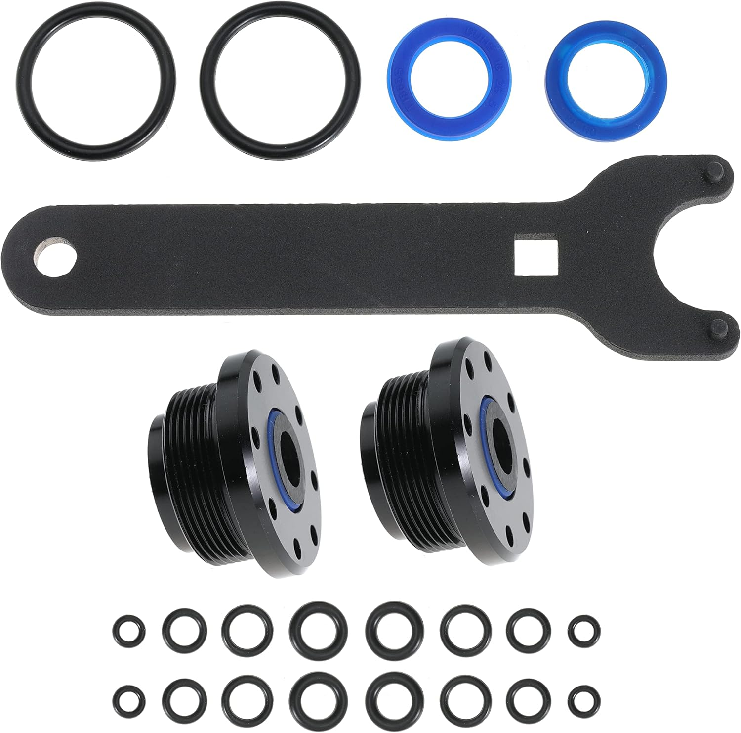 Seal Kit Replace HS5157 HC5340 HC5341 HC5342 HC5343 HC5344 HC5345 HC5346 HC5347 HC5348 HC5358 HC5365 for Seastar Front Mount Hydraulic Steering Cylinders with Wrench image number 2