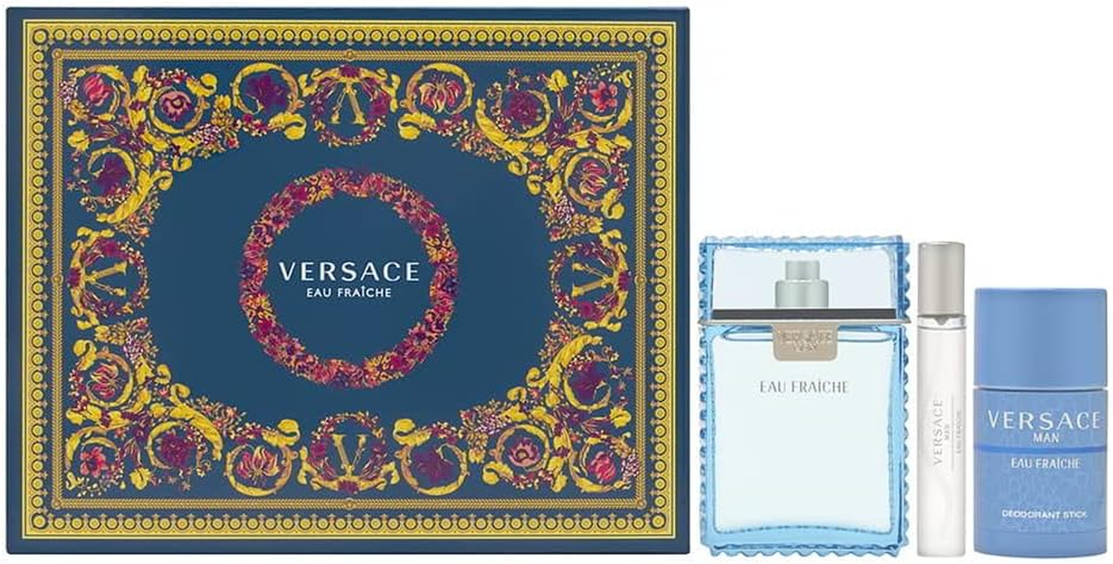 Versace Man Eau Fraiche Eau De Toilette Spray 3 Piece Gift Set for Men image number 2