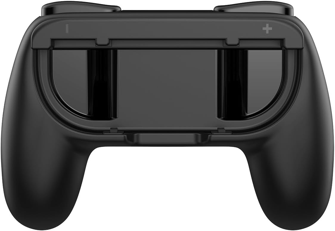 Grip for Nintendo Switch 2 Joyc Ons, [Ergonomic Design] Wear-Resistant Comfort Game Controller Handle Kit for Nintendo Switch 2 Joy-C on (2-Pack) (Black) - Pink Green White image number 7