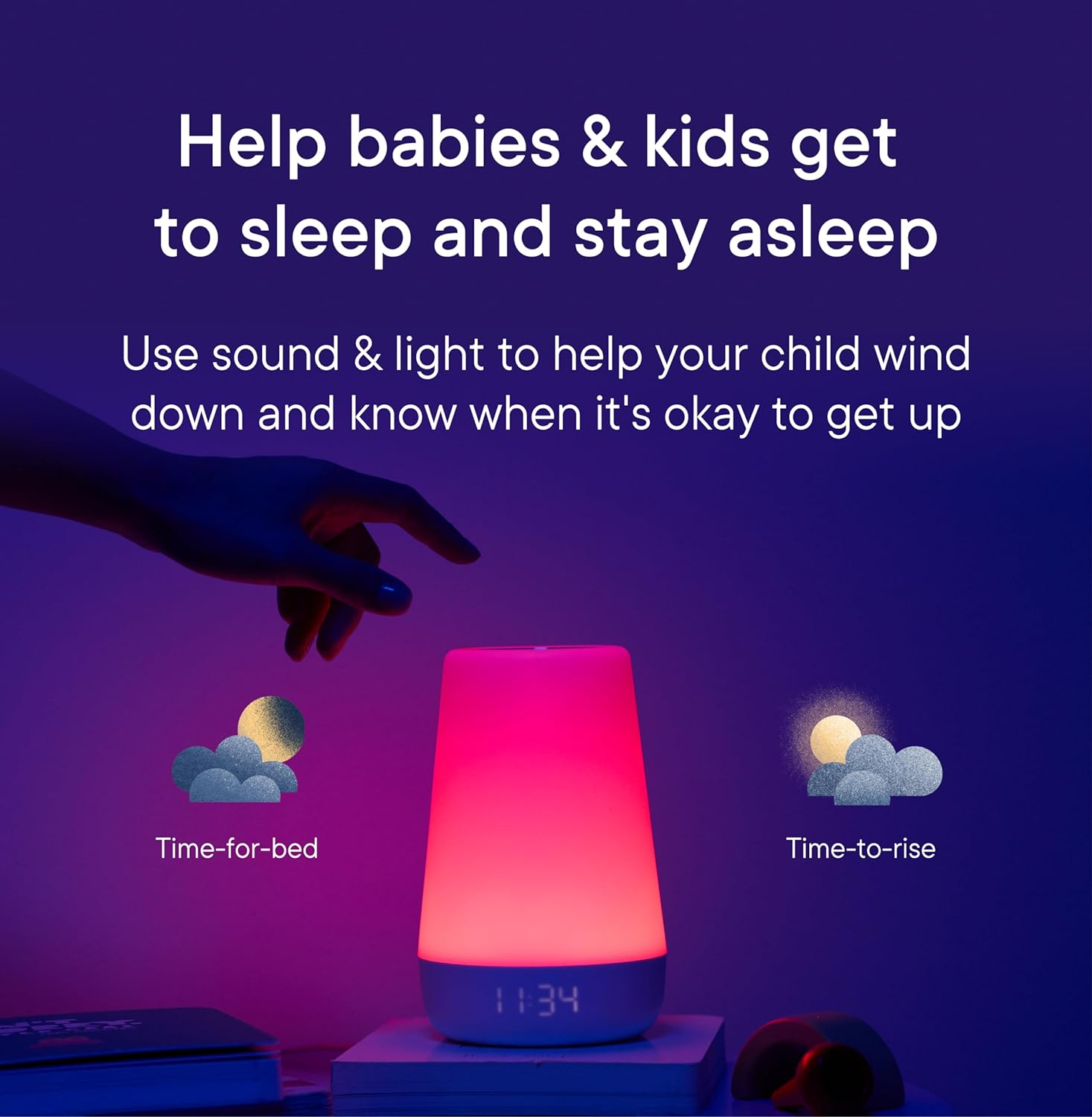 Hatch Rest Baby Sound Machine, Night Light | 2Nd Gen | Sleep Trainer, Time-To-Rise Alarm Clock, White Noise Soother, Music & Stories for Nursery, Toddler & Kids Bedroom (Wi-Fi), (Australia Compatible) image number 3