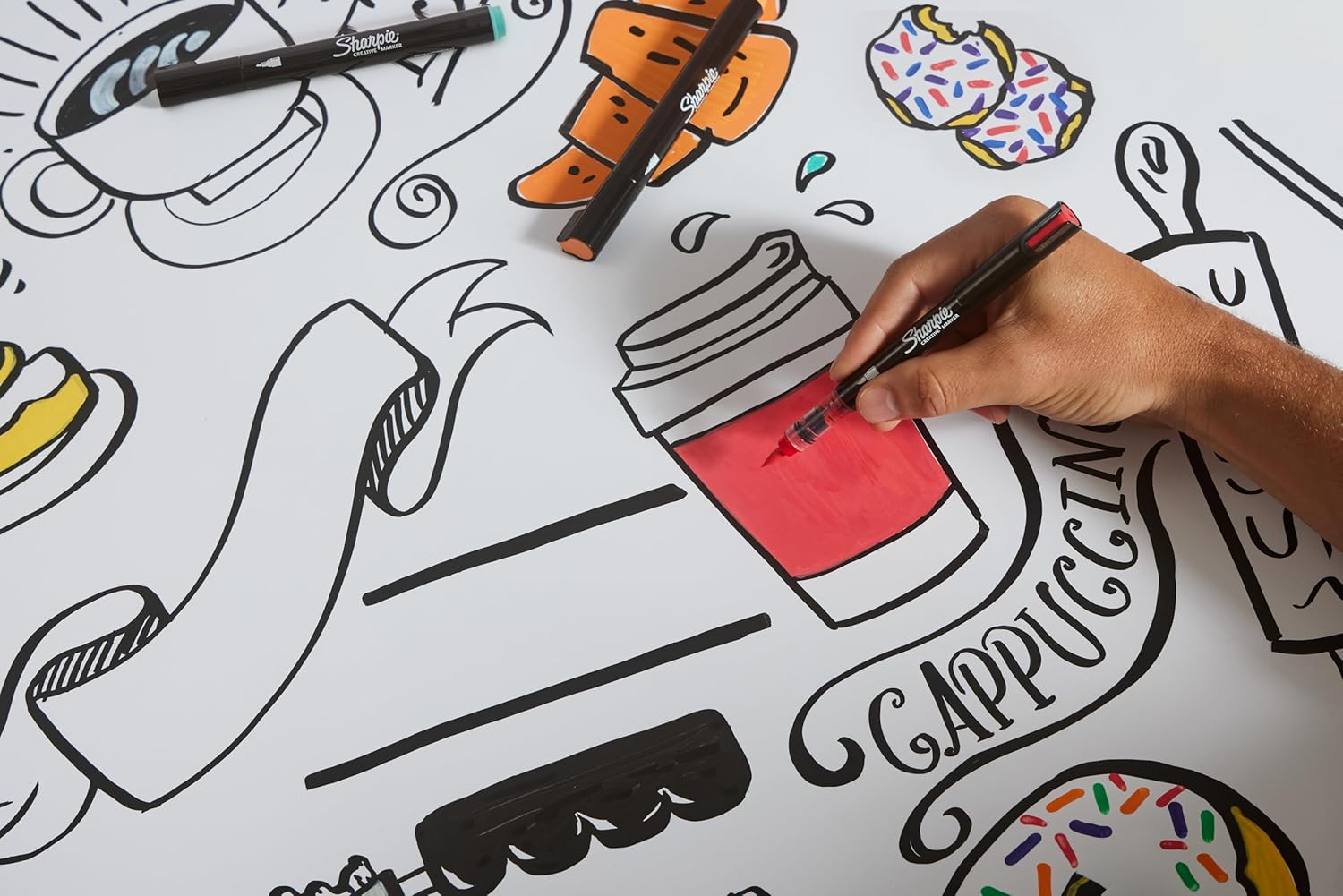 Sharpie 2201182 Creative Brush Tip Acrylic Marker (Pack of 5) image number 1