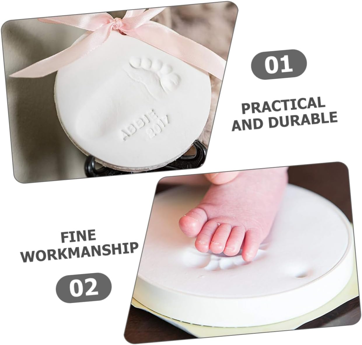 4Pcs Newborn Handprint Kit DIY Handprint Maker Keepsake Shower Muds Footprint Mud image number 5