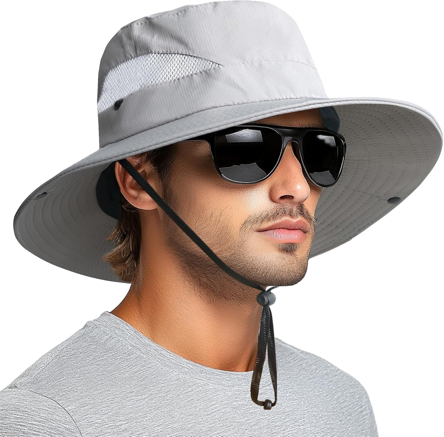 Velado Sun Hat for Men and Women, Wide Brim UV Protection Sun Cap, Waterproof Foldable Bucket Hat for Fishing, Hunting, Hiking, Camping, and Outdoor Adventures image number 5