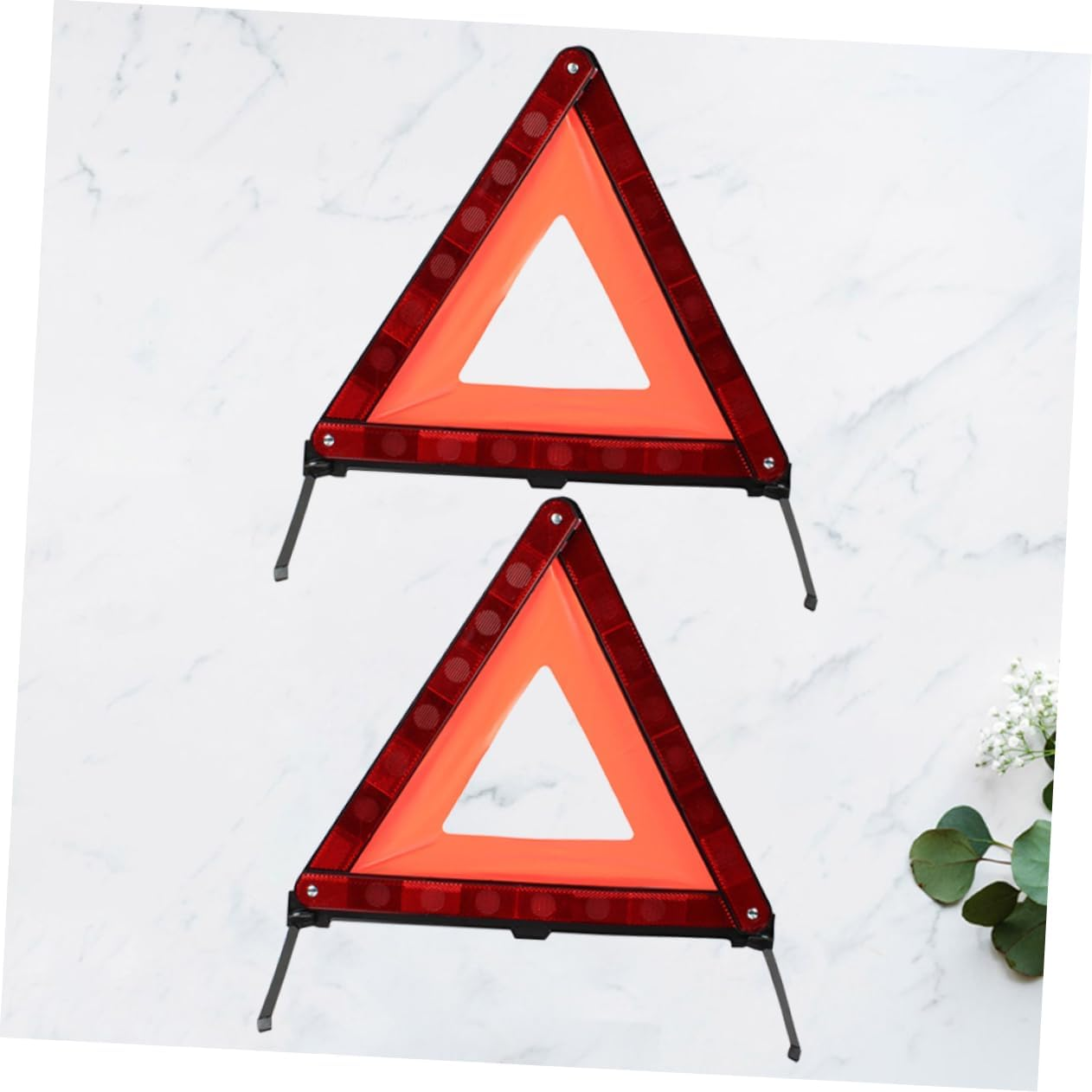 2Pcs Triangle Roadside Kit Safety Triangle Warning Sign Car Emergency Kit image number 3