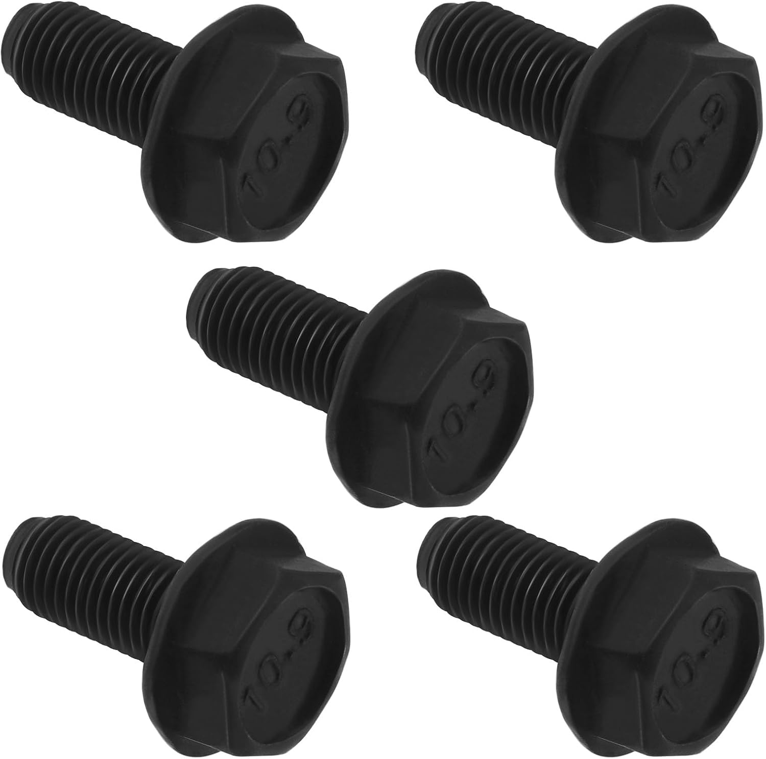 Emsea 5Pcs M8X18Mm Bicycle Crank Arm Bolts Mountain Road Bike Crank Bolt Bottom Bracket Replacement for Crankset Repair, Black image number 1