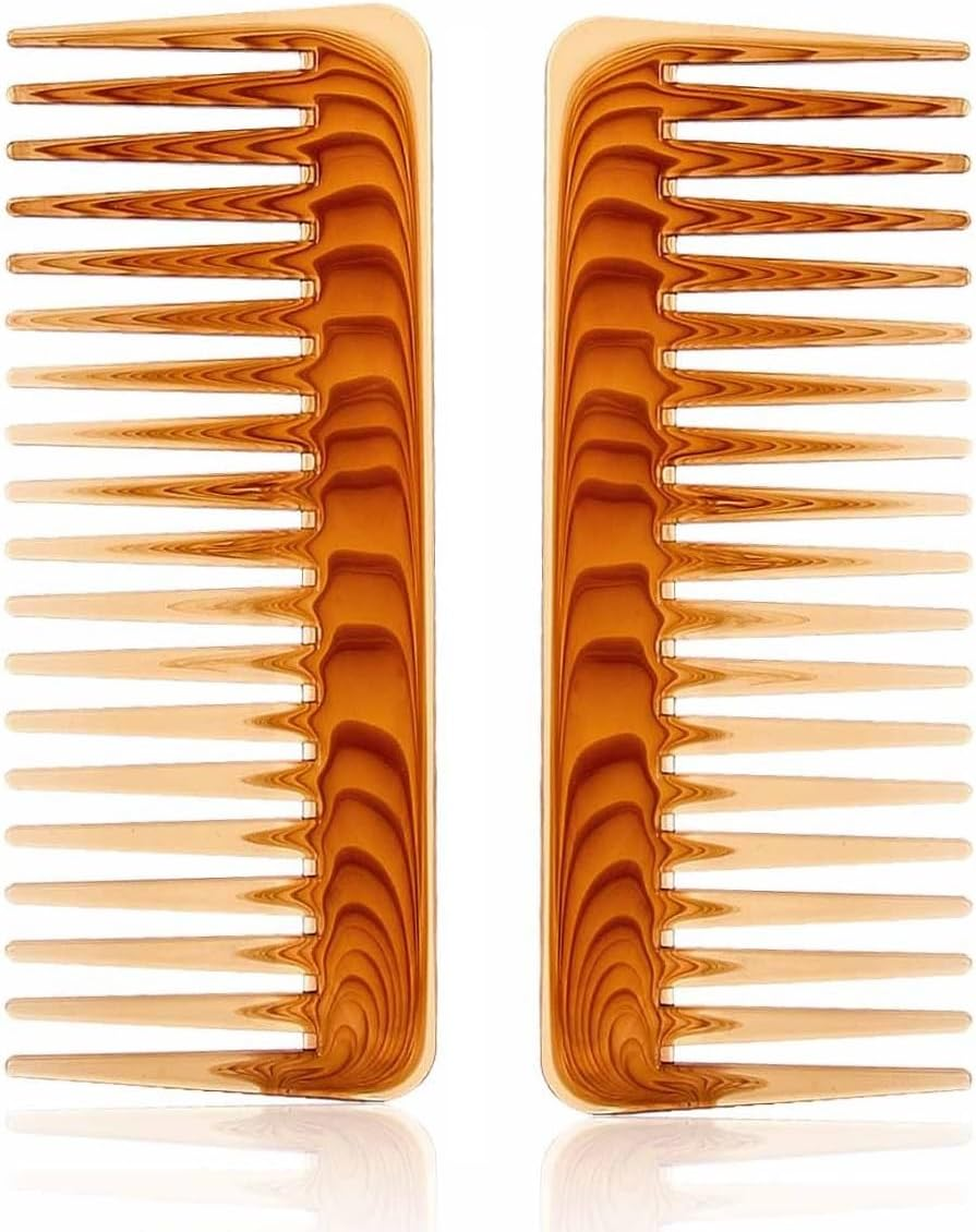 Liasun 2 Pack Large Detangling Comb 6.2 Inch Wide Teeth for Long Thick Curly Wavy Hair Styling Tools Detangling Comb for Wet and Dry image number 5