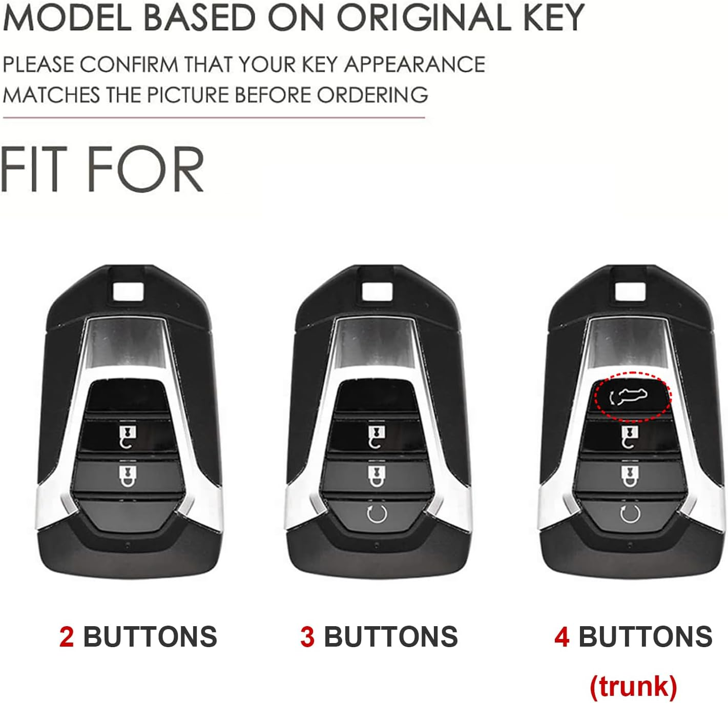 Ontto Luminous Car Key Fob Cover Fit for Isuzu D-Max MU-X D Max AT35 for Mazda BT50 Pickup 2020 Onwards 2023 2024 Key Holder Plastic Smart Shell Case Keyring Keychain Accessories 4 Buttons Black image number 6