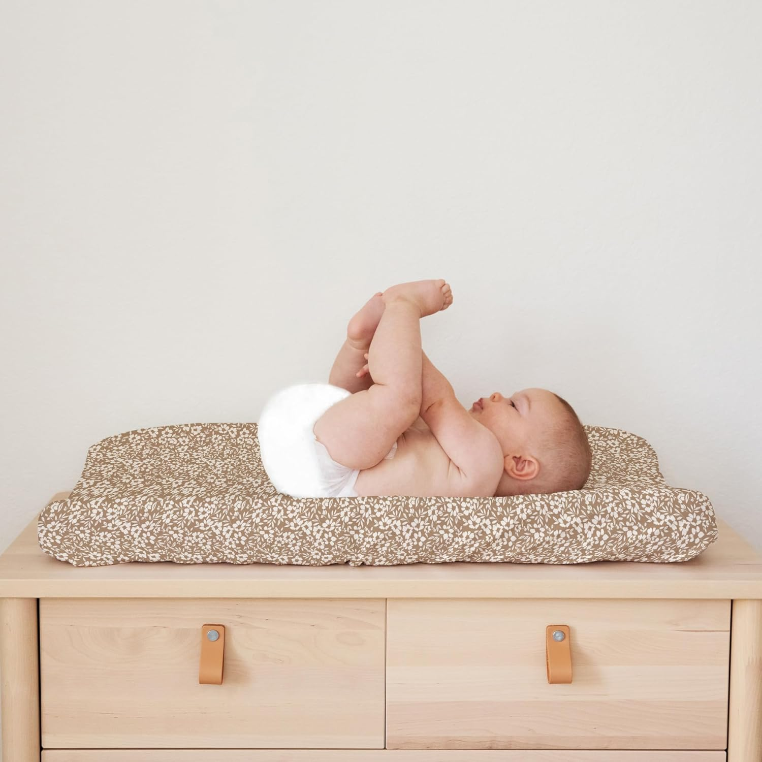 Sorrel + Fern Poppy Fields Changing Pad Cover image number 4