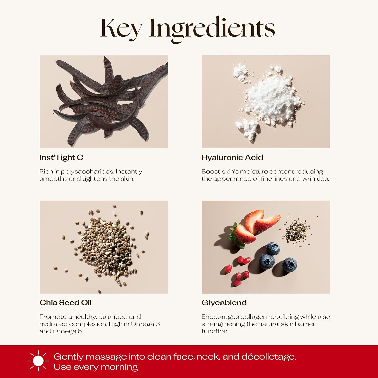 Trilogy Line Smoothing Day Cream, New Formula with Inst&rsquo;Tight C, 2.0 Fl Oz / 60 Ml image number 1