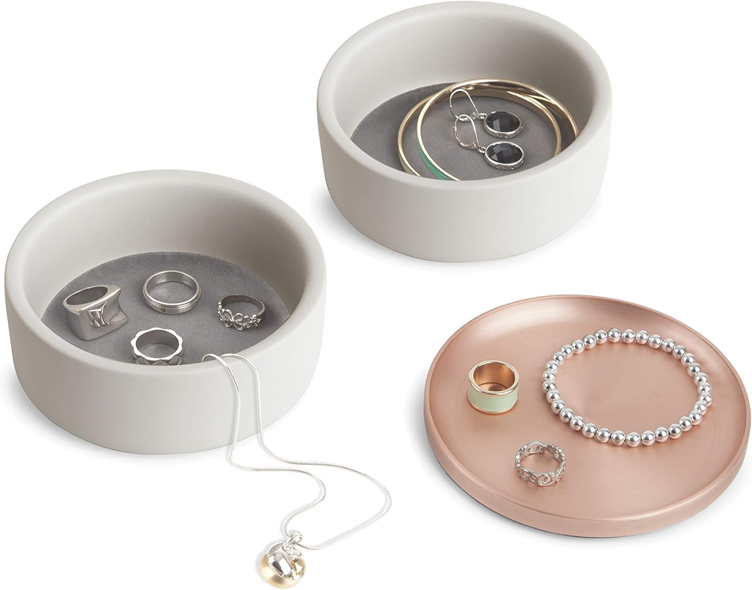 Umbra 299470-633 Tesora Box, Concrete/Copper - Terrazzo/Chrome image number 5